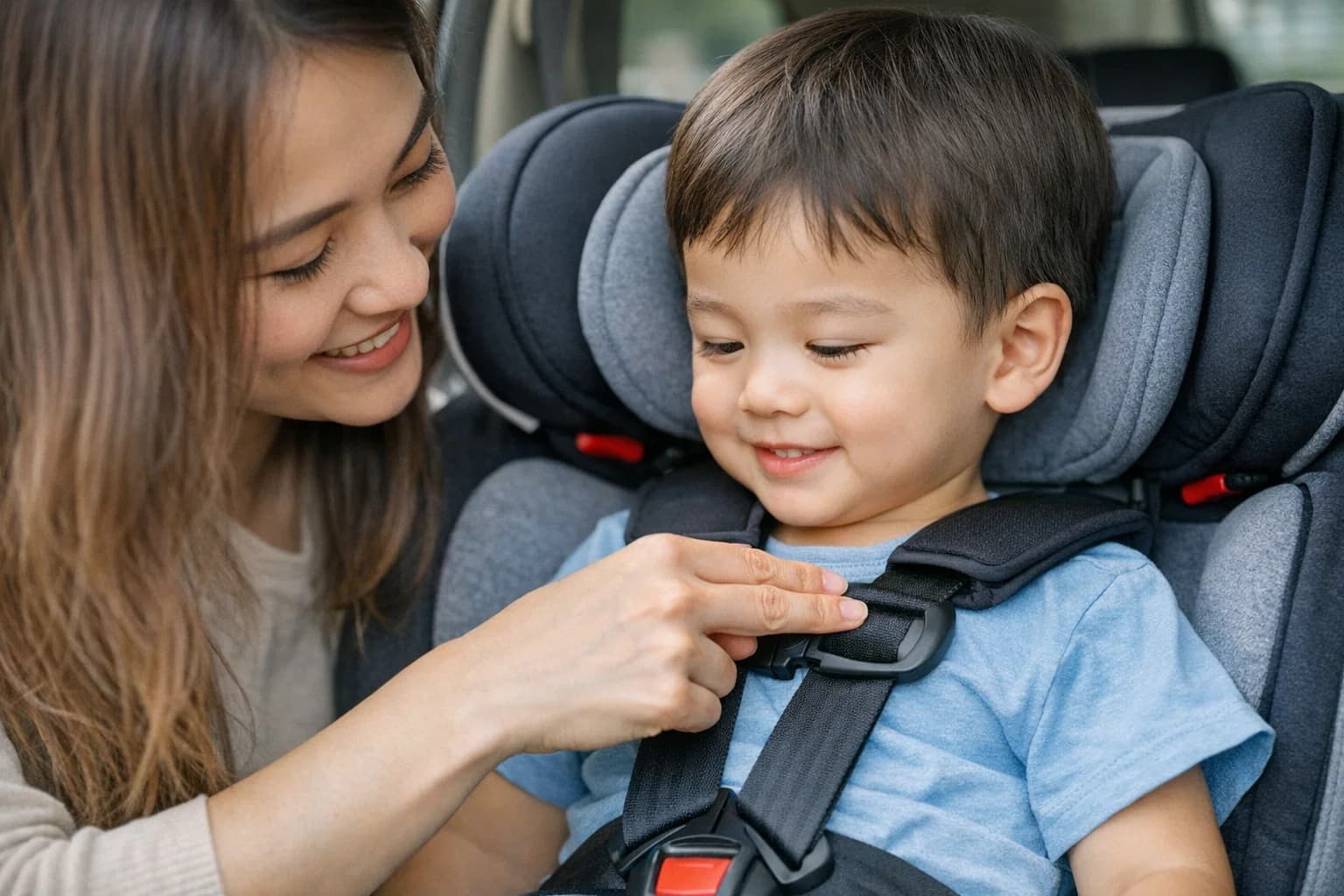 Cách kiểm tra độ chặt của dây đai ghế ô tô: Quy tắc 2 ngón tay thần thánh