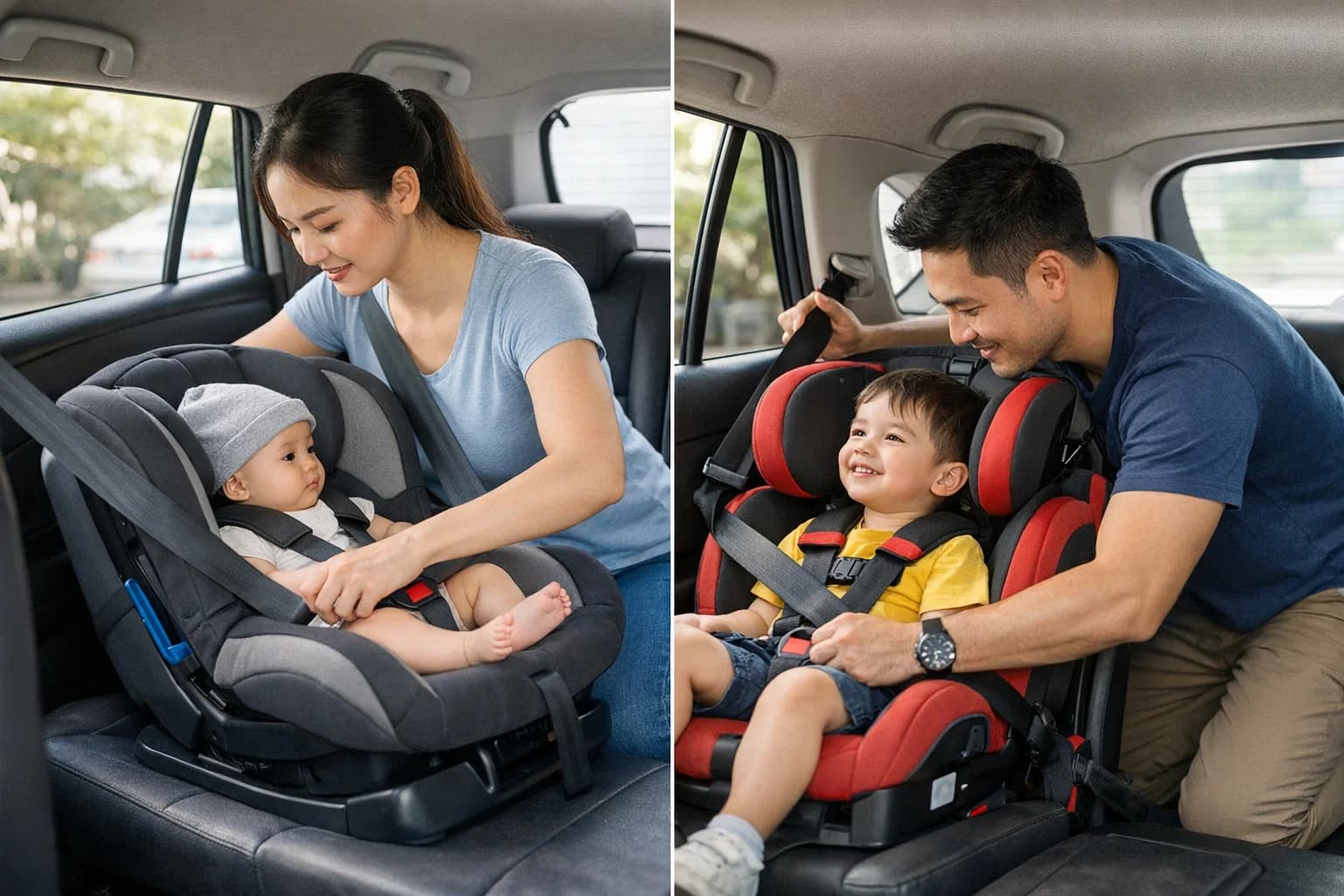 Hướng dẫn lắp đặt ghế ô tô bằng dây đai an toàn (Seat Belt) chuẩn an toàn
