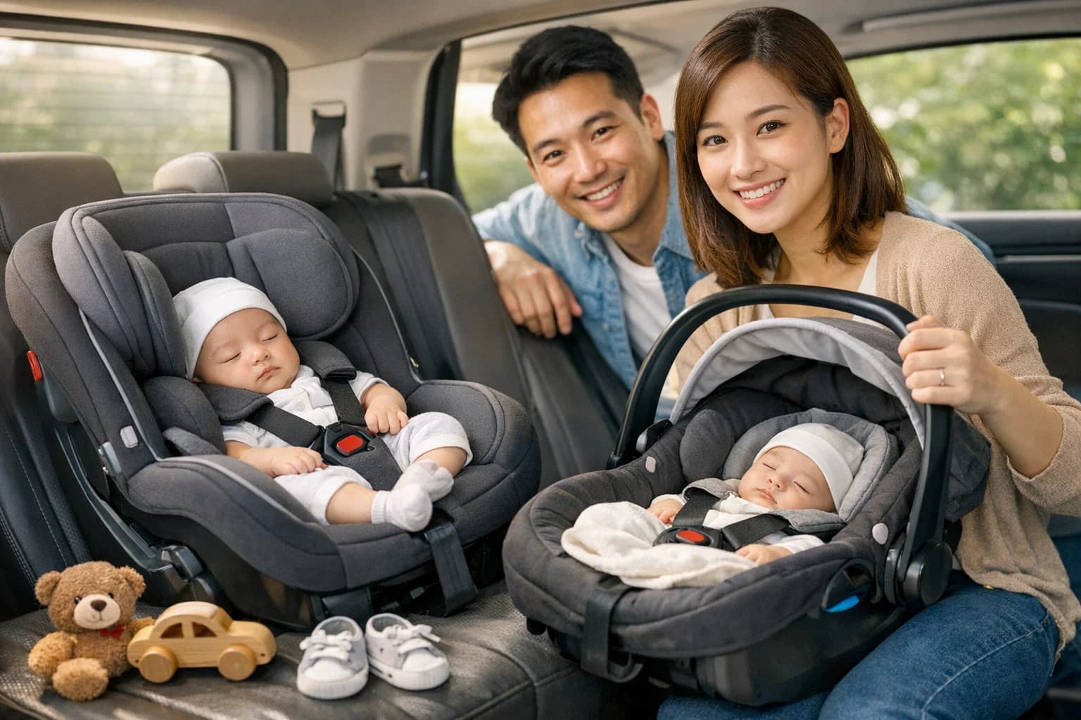 Gói combo thuê ghế ô tô và nôi xách tay cho bé sơ sinh - Tiết kiệm và An toàn