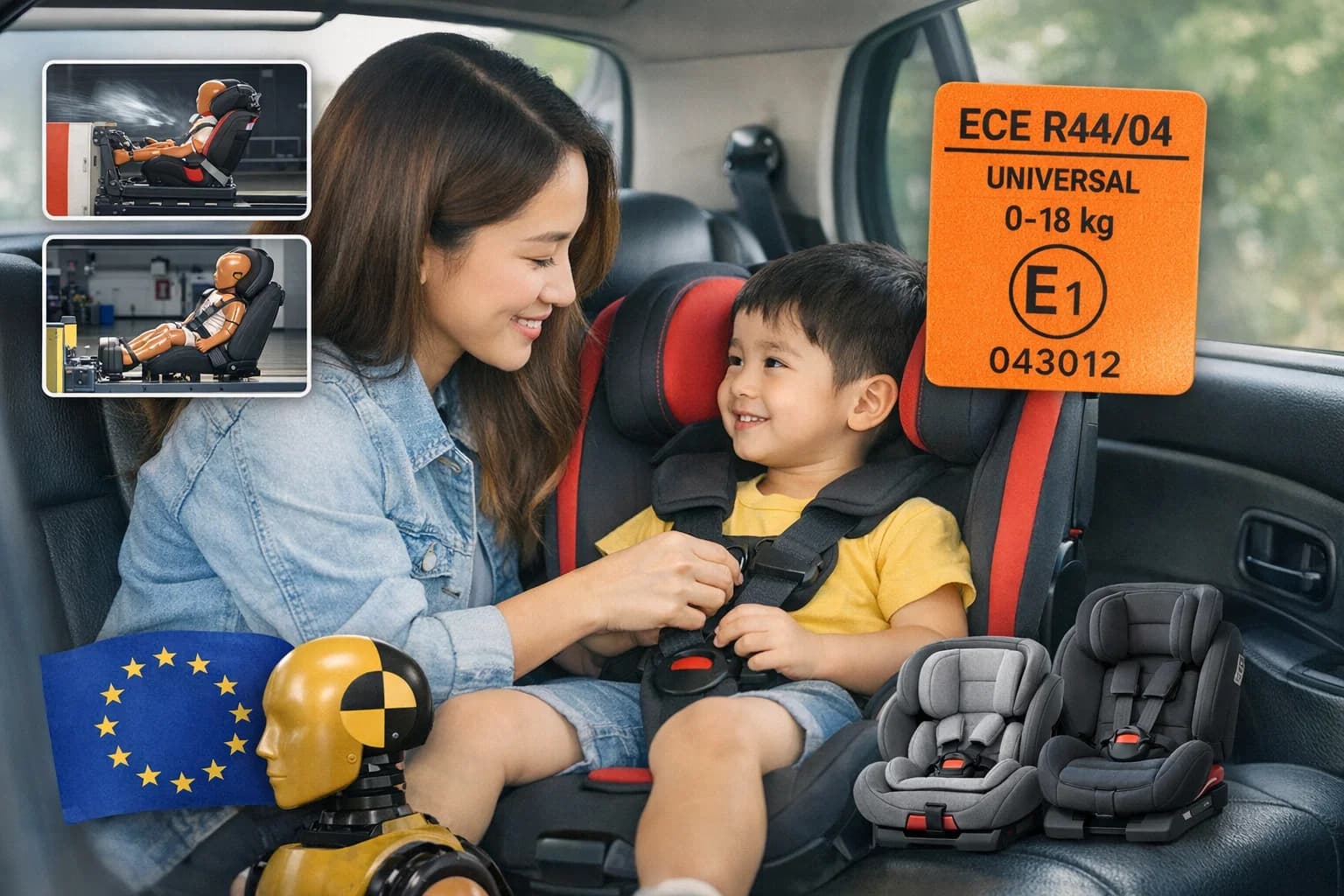 Tiêu chuẩn an toàn ECE R44/04 của Châu Âu là gì? Mọi điều cha mẹ cần biết