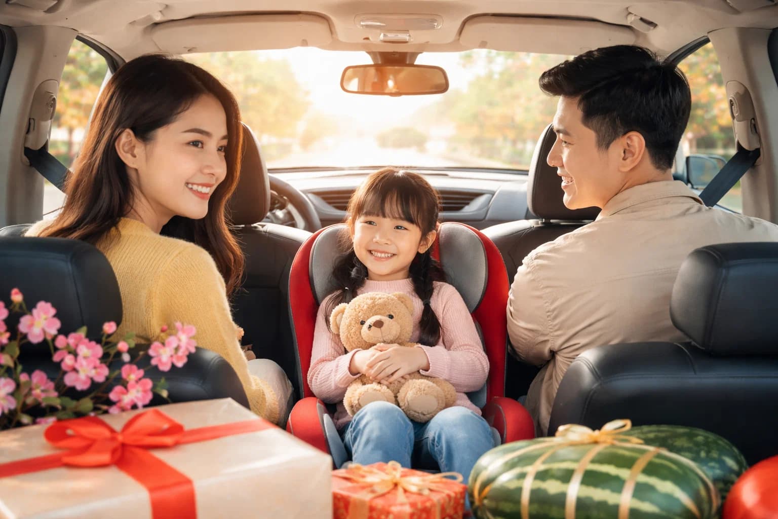 Hành trình về quê ăn Tết an toàn và thoải mái cho bé bằng ô tô