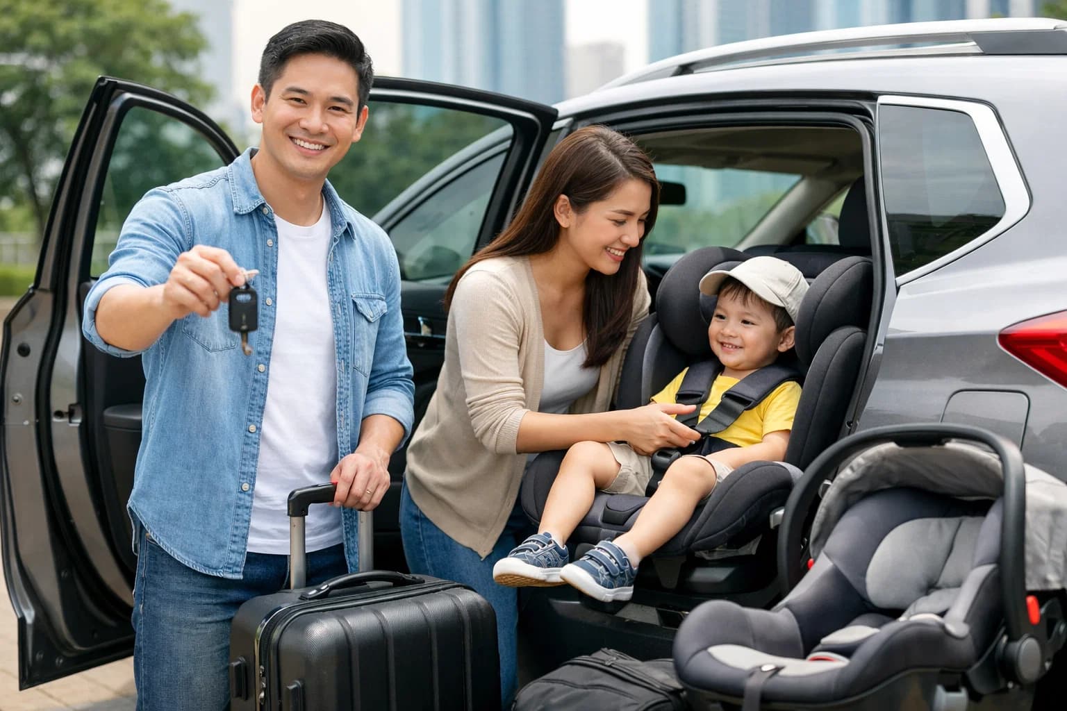 Kinh nghiệm thuê xe tự lái và thuê ghế ô tô cho bé tại TPHCM từ A-Z