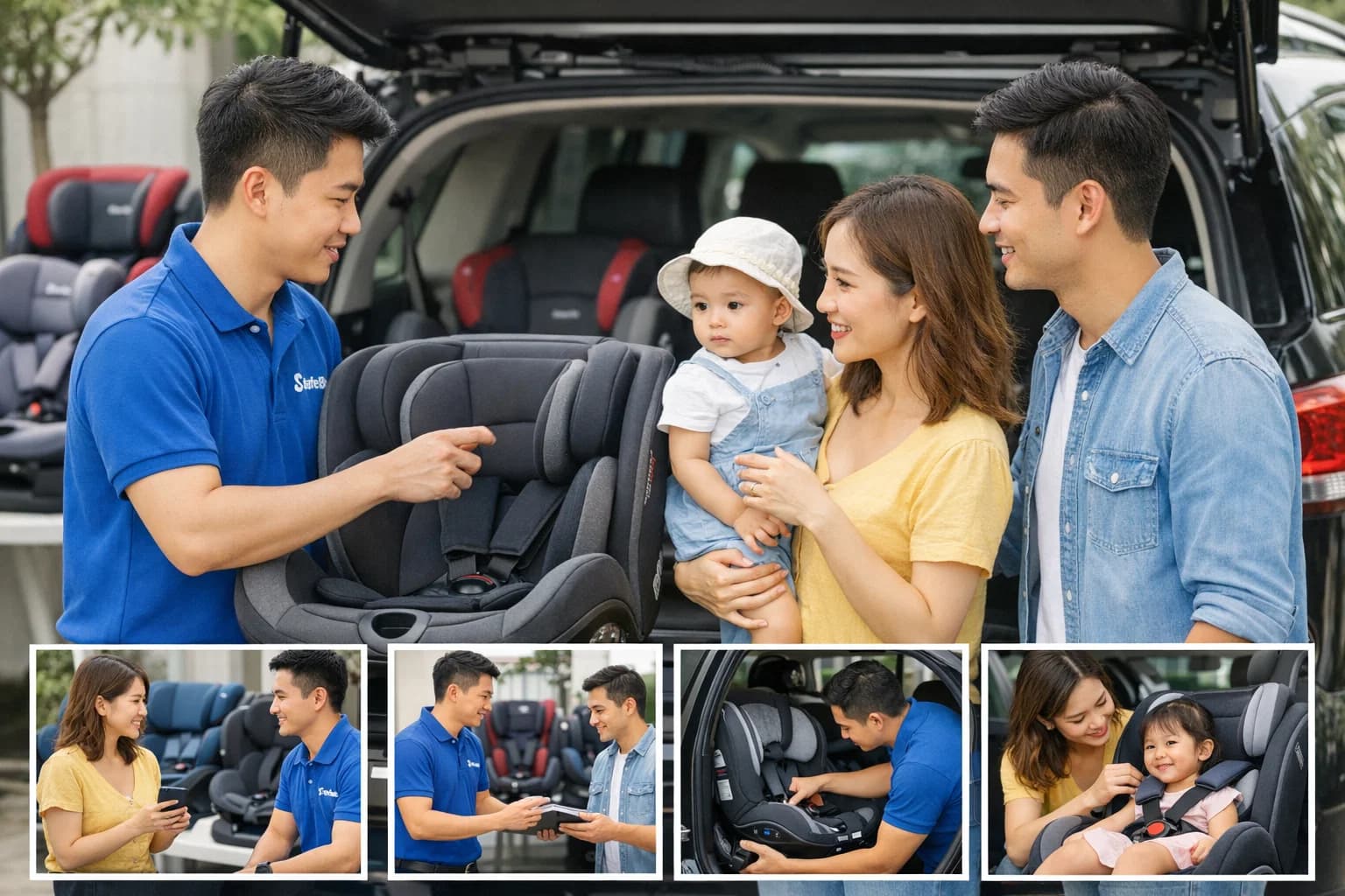 Hướng dẫn quy trình thuê ghế ô tô trẻ em tại SafeBe chi tiết từ A-Z