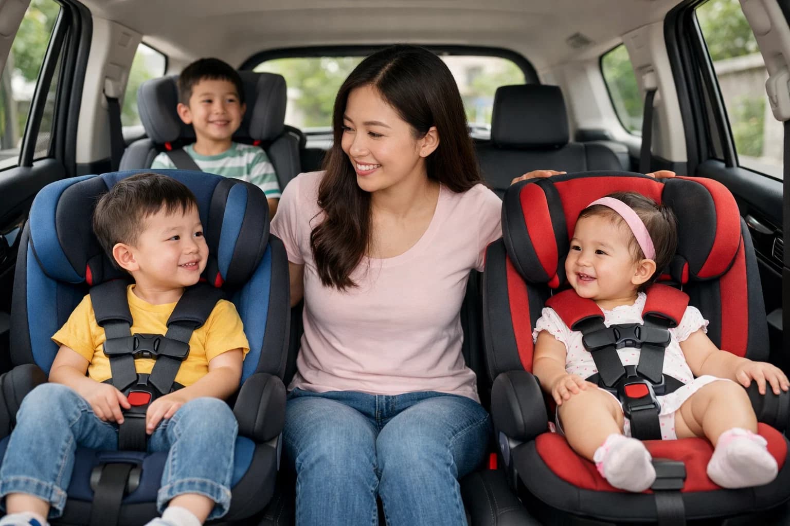 Lắp ghế ô tô cho xe 7 chỗ: Vị trí nào là an toàn nhất cho bé?