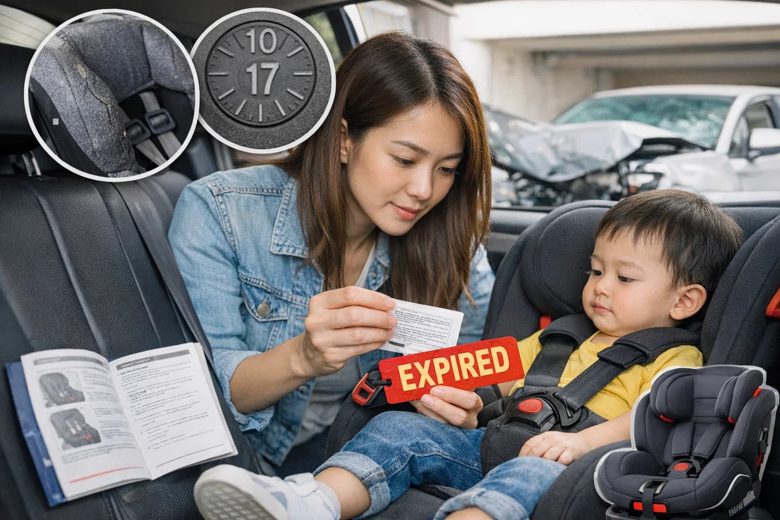 Hạn sử dụng của ghế ô tô trẻ em là bao lâu? Cách kiểm tra chính xác nhất