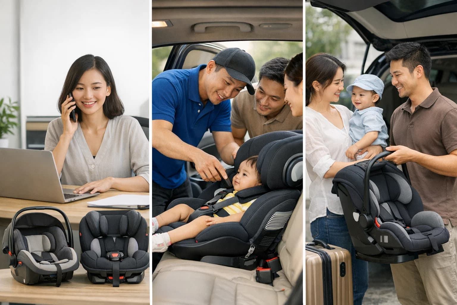 Thuê ghế ô tô theo tháng: Giải pháp cho gia đình chờ nhận xe mới