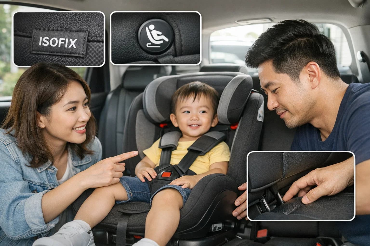 Cách kiểm tra xe của bạn có hỗ trợ cổng ISOFIX hay không? Hướng dẫn A-Z